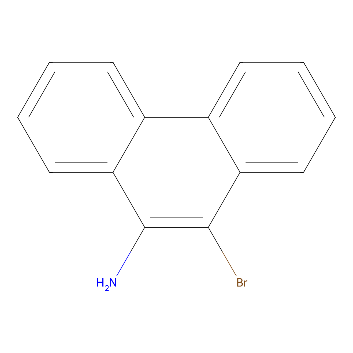 9-Amino-10-bromophenanthrene molecular structure, CAS 132493-79-9