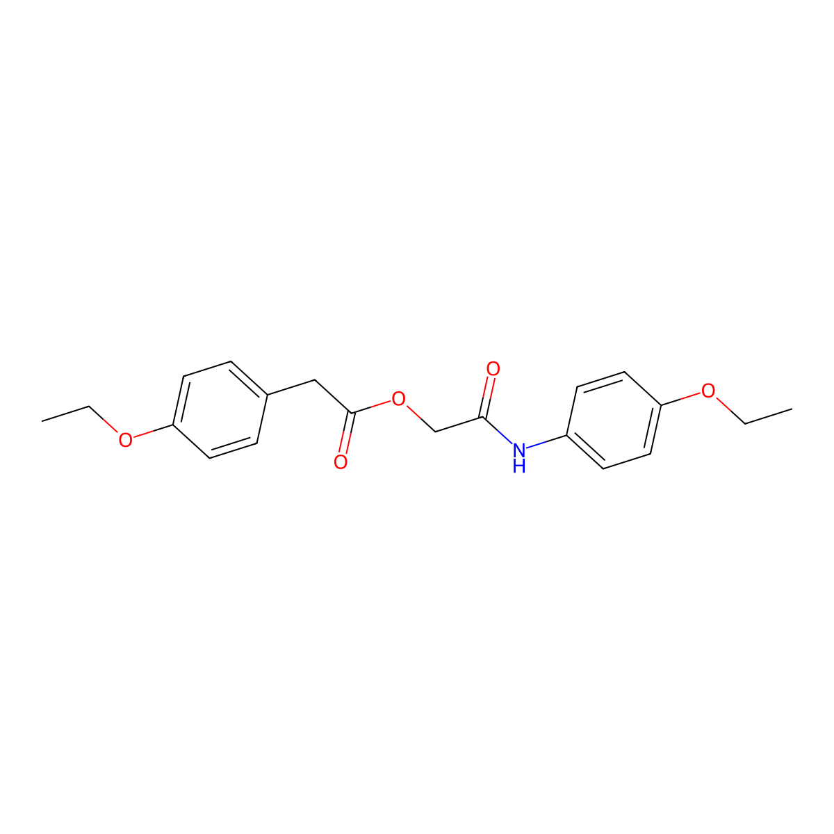 [(4-Ethoxyphenyl)carbamoyl]methyl 2-(4-ethoxyphenyl)acetate molecular structure, CAS 1324954-92-8