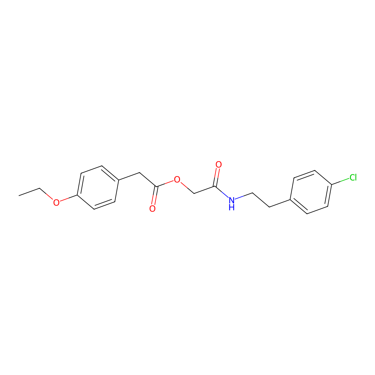 2-((4-Chlorophenethyl)amino)-2-oxoethyl 2-(4-ethoxyphenyl)acetate molecular structure, CAS 1324955-09-0