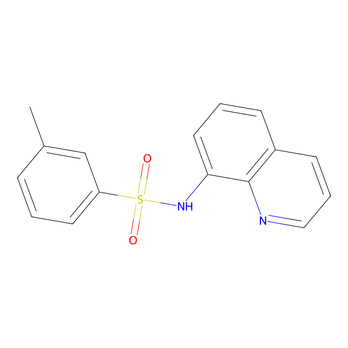 3-methyl-N-(8-quinolinyl)benzenesulfonamide molecular structure, CAS 1324976-24-0