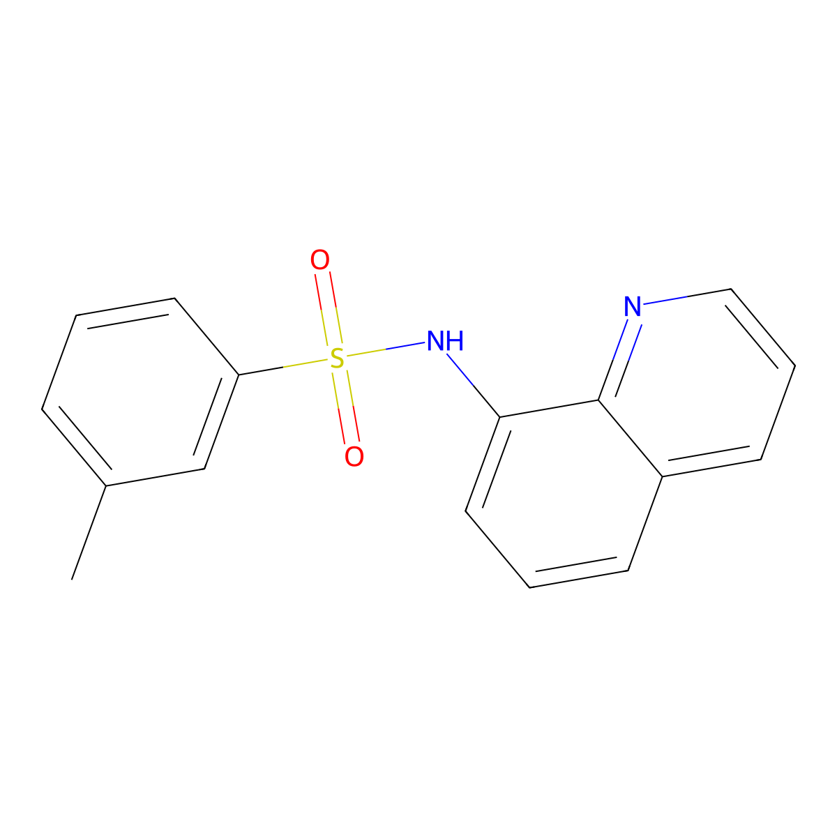 3-methyl-N-(8-quinolinyl)benzenesulfonamide molecular structure, CAS 1324976-24-0