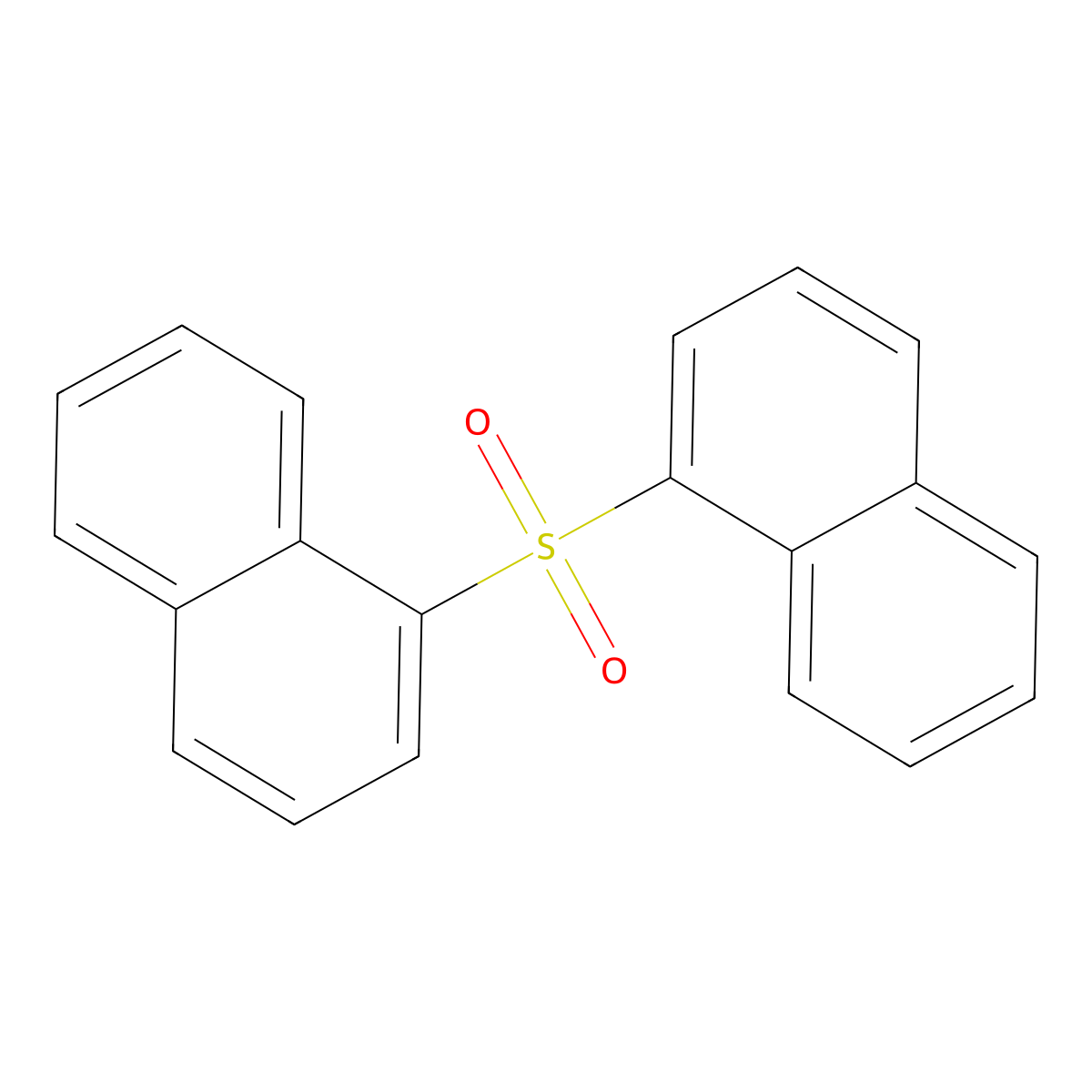 1,1'-Dinaphthyl sulfone molecular structure, CAS 13250-03-8