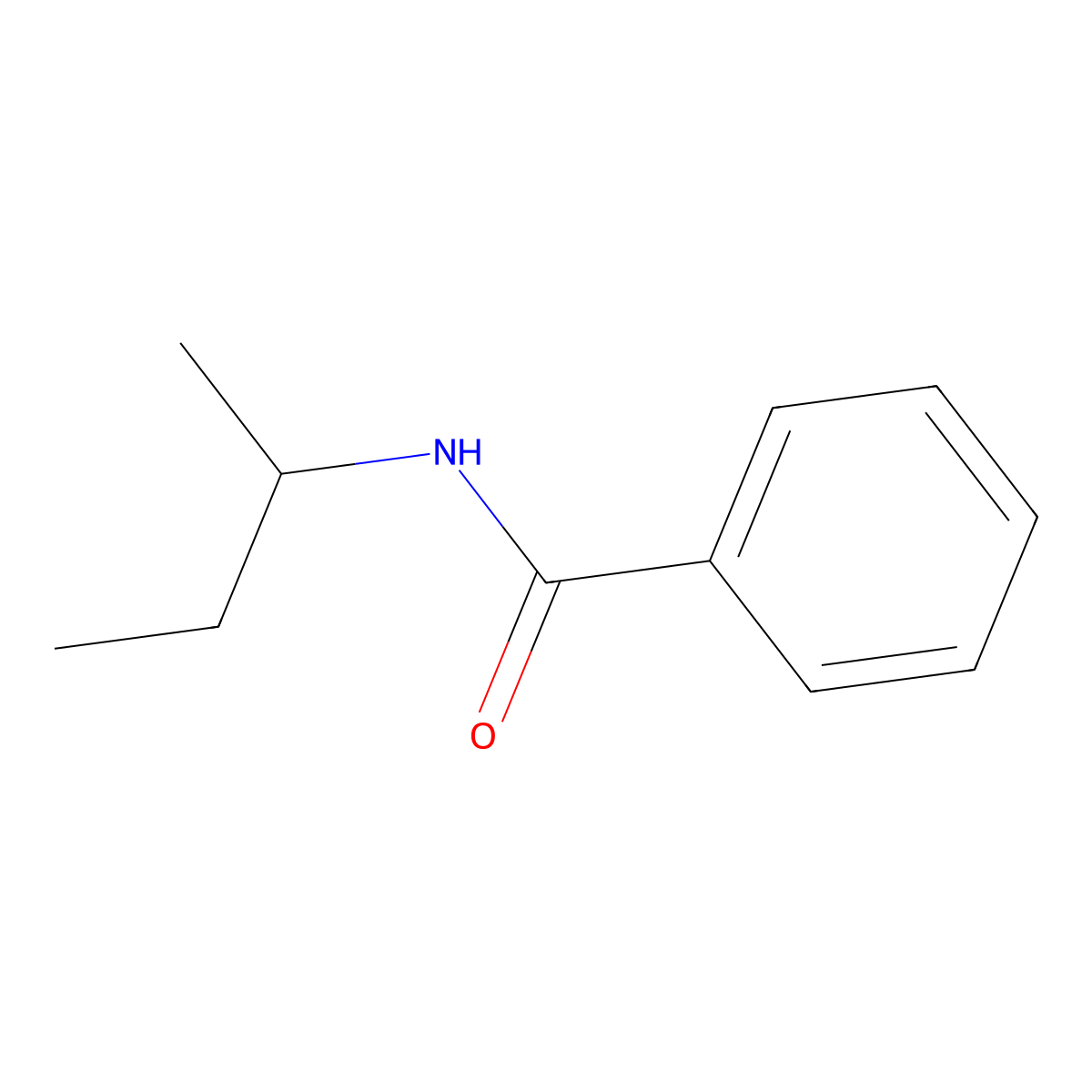 N-[(1R)-1-Methylpropyl]benzamide molecular structure, CAS 13250-13-0