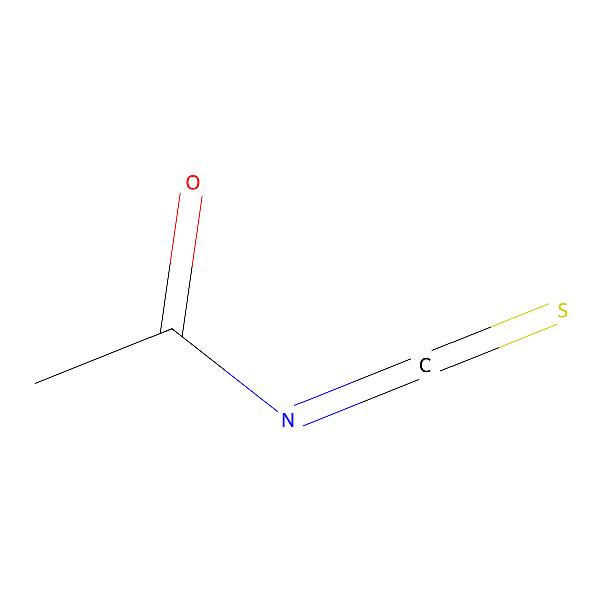Acetyl isothiocyanate molecular structure, CAS 13250-46-9