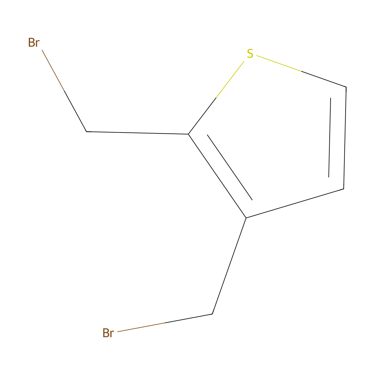 2,3-Bis(bromomethyl)thiophene molecular structure, CAS 13250-86-7