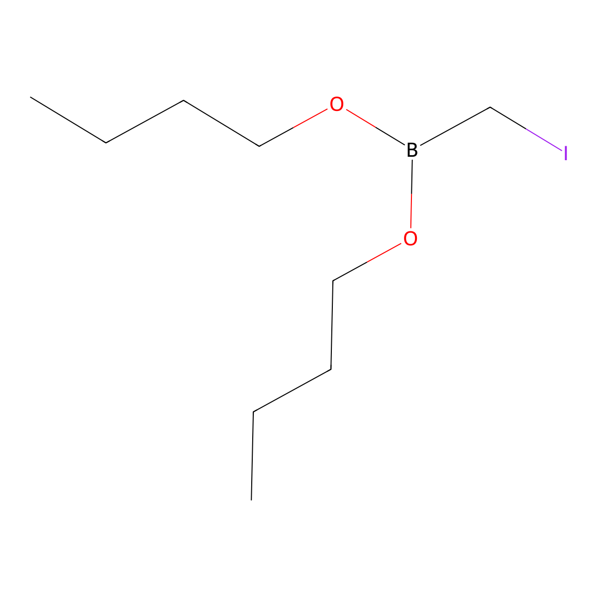 Dibutyl iodomethaneboronate molecular structure, CAS 13251-29-1