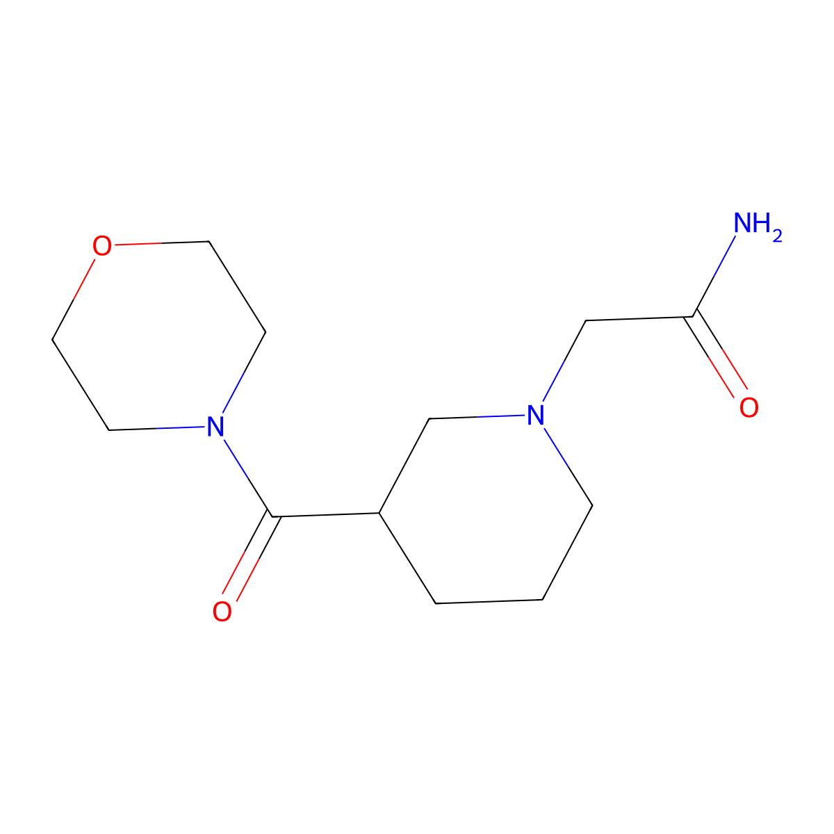 2-[3-(Morpholine-4-carbonyl)piperidin-1-yl]acetamide molecular structure, CAS 1325184-32-4