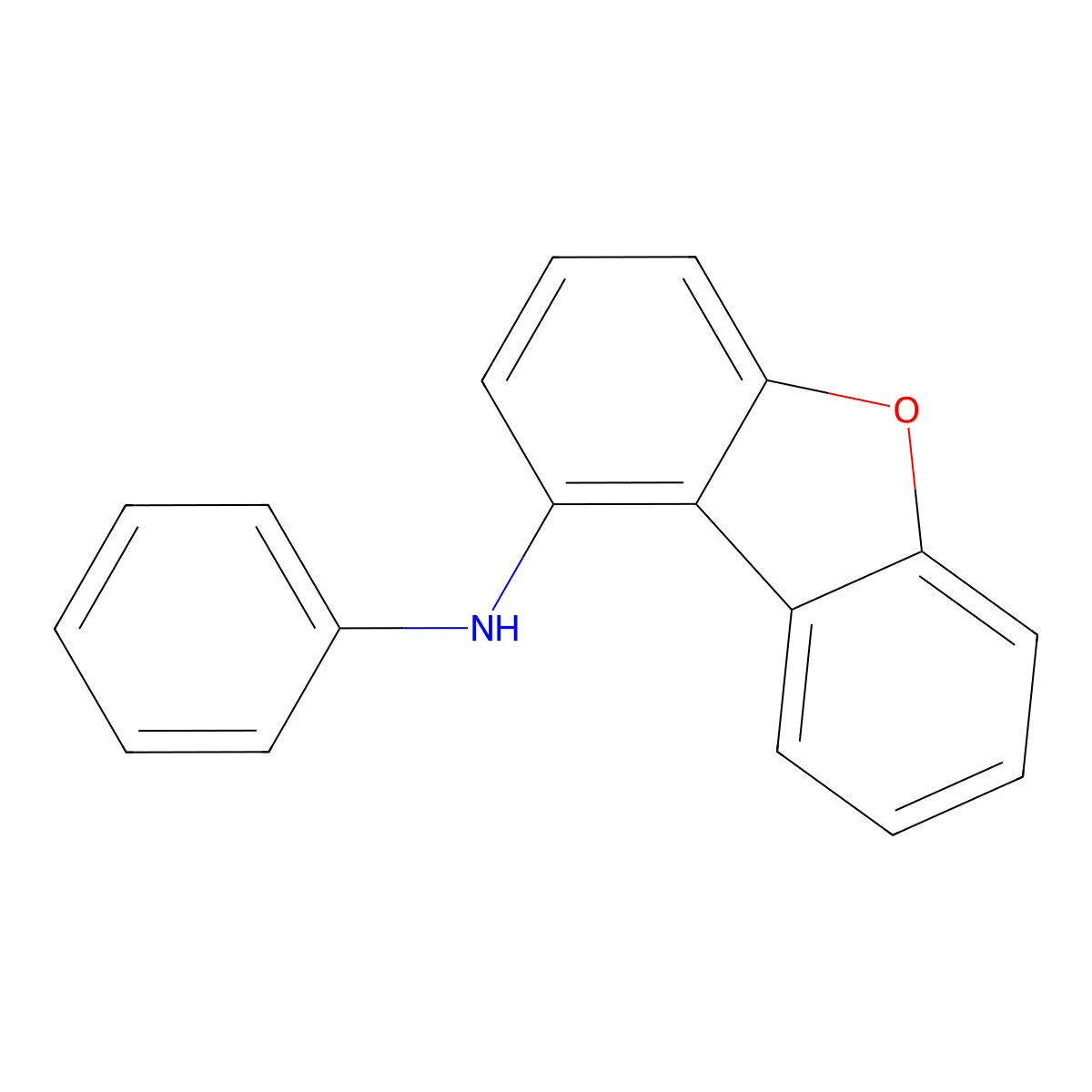 N-phenyl-1-Dibenzofuranamine molecular structure, CAS 1325195-27-4