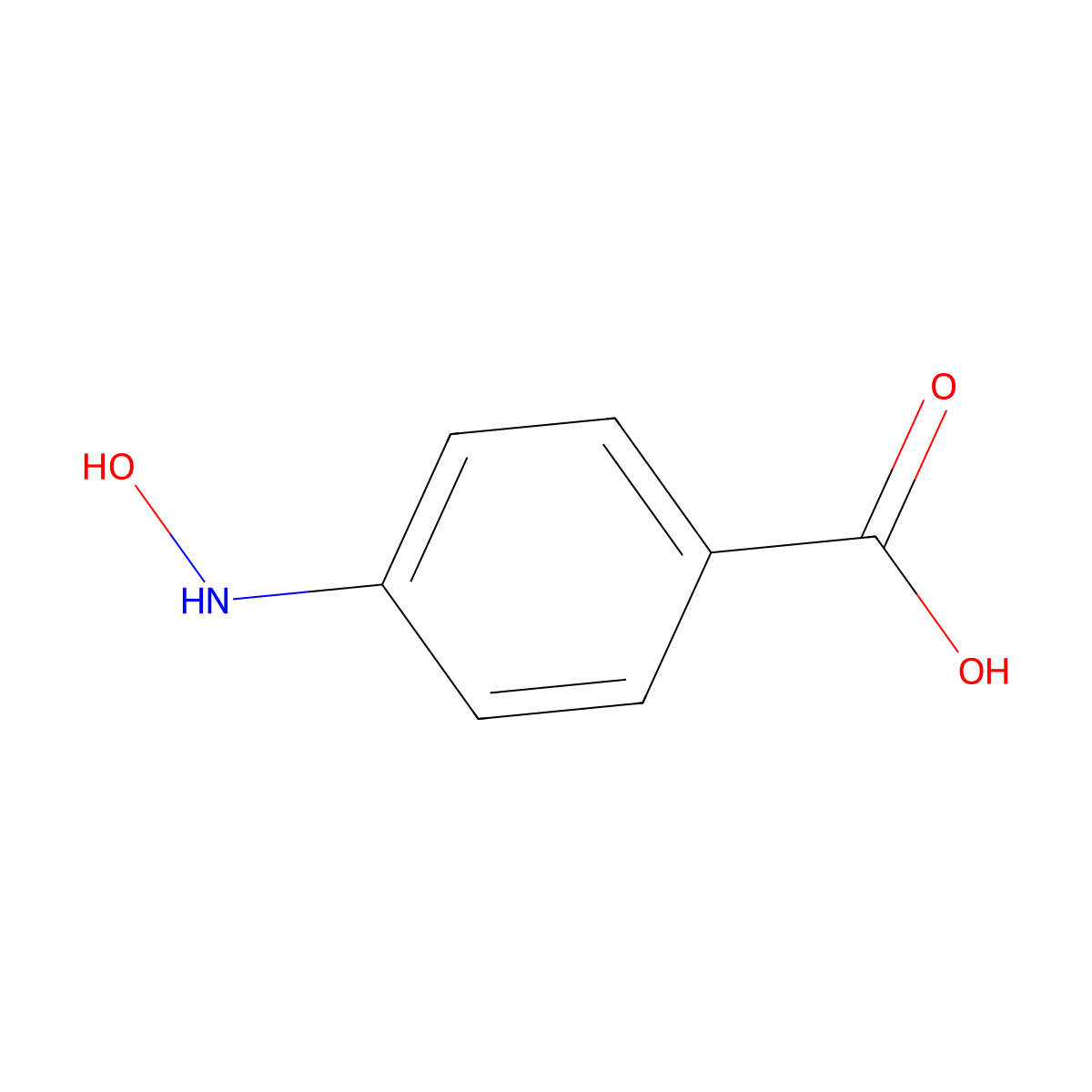 4-(Hydroxyamino)benzoic acid molecular structure, CAS 13252-71-6