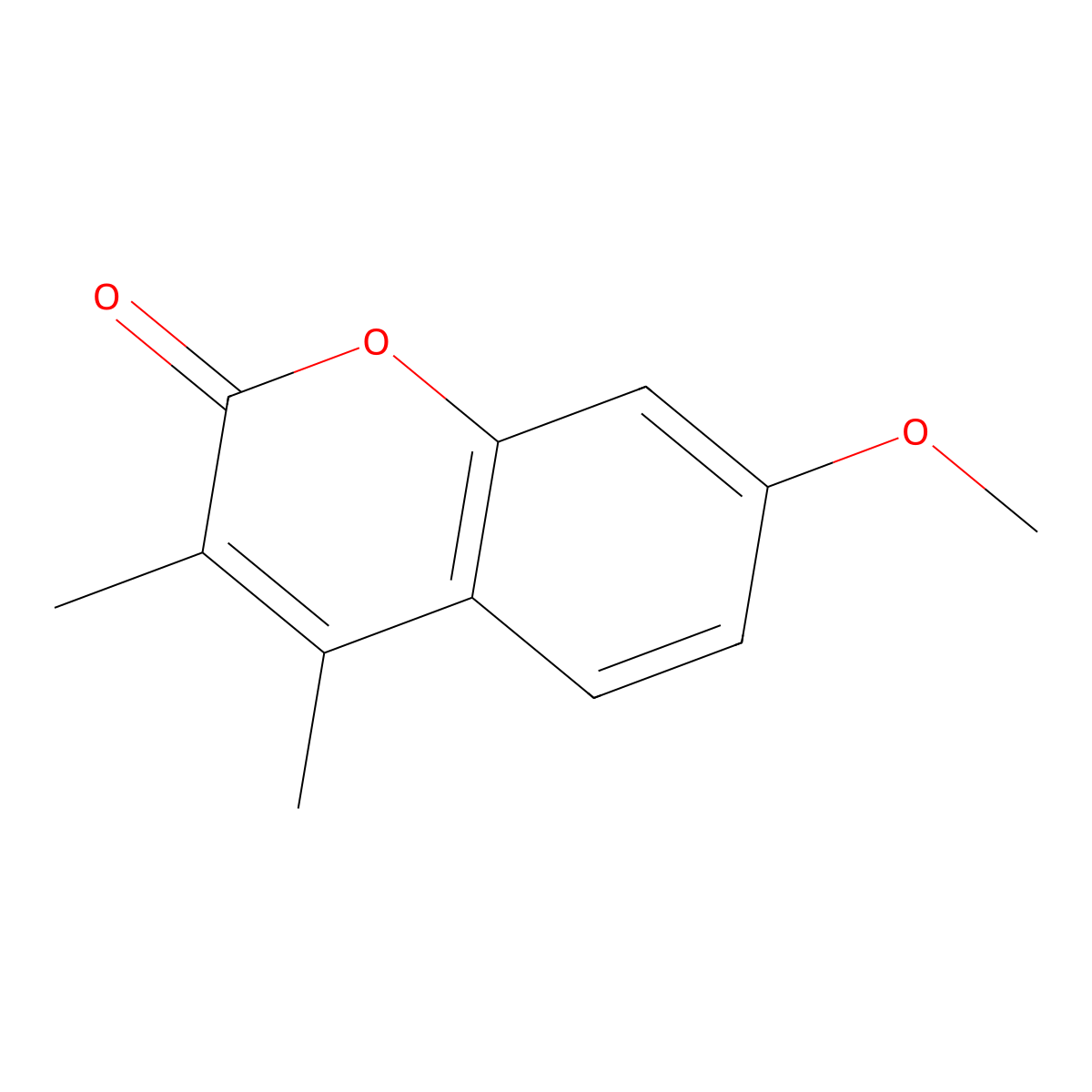 7-methoxy-3,4-dimethyl-2H-chromen-2-one molecular structure, CAS 13252-88-5