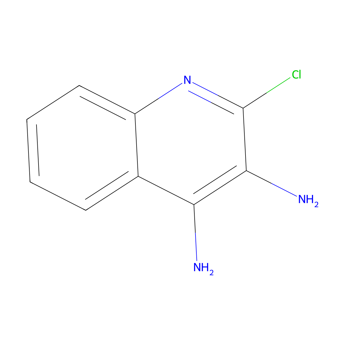 2-Chloroquinoline-3,4-diamine molecular structure, CAS 132521-68-7