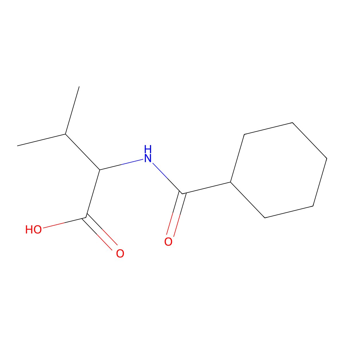 (2R)-2-(cyclohexylformamido)-3-methylbutanoicacid molecular structure, CAS 1325235-95-7