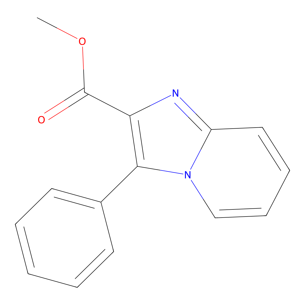 Methyl 3-phenylimidazo[1,2-a]pyridine-2-carboxylate molecular structure, CAS 132525-00-9