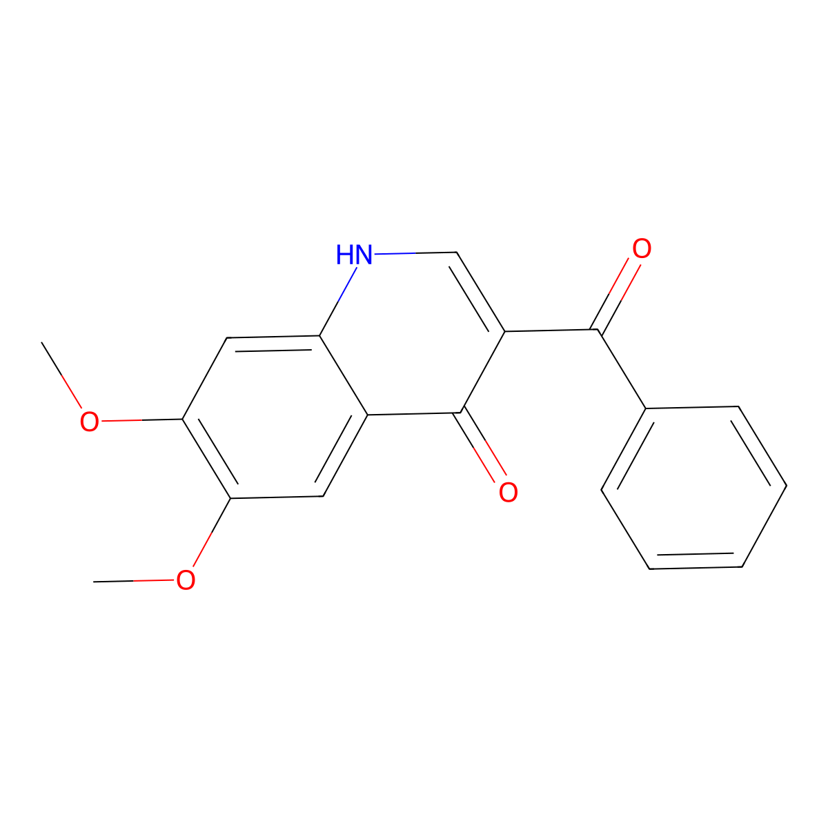 3-Benzoyl-6,7-dimethoxy-1,4-dihydroquinolin-4-one molecular structure, CAS 1325303-43-2