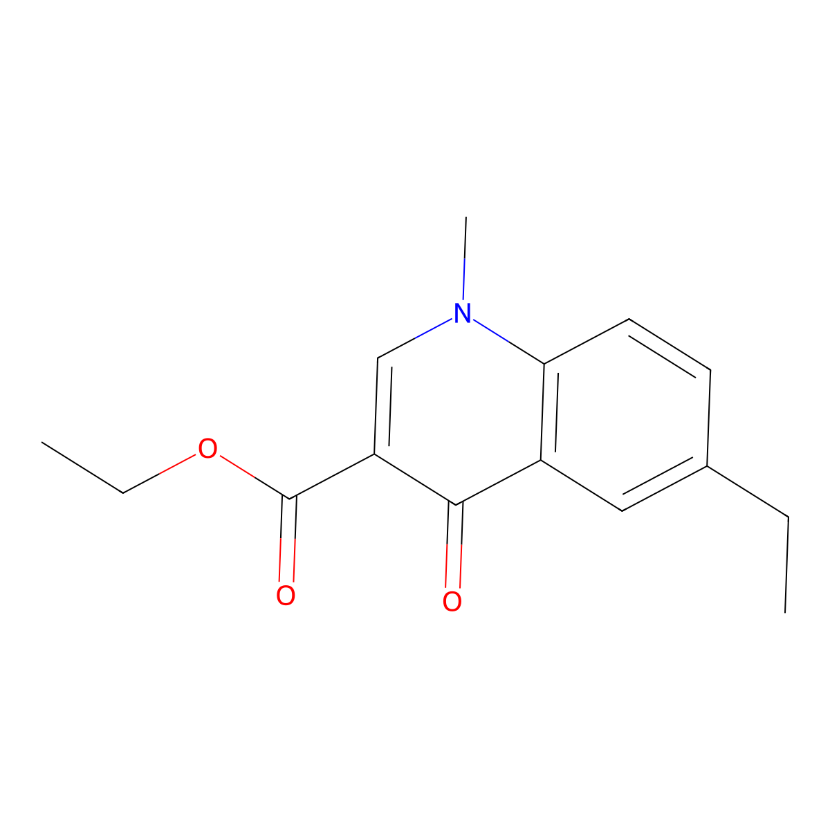 Ethyl 6-ethyl-1-methyl-4-oxo-1,4-dihydroquinoline-3-carboxylate molecular structure, CAS 1325303-77-2