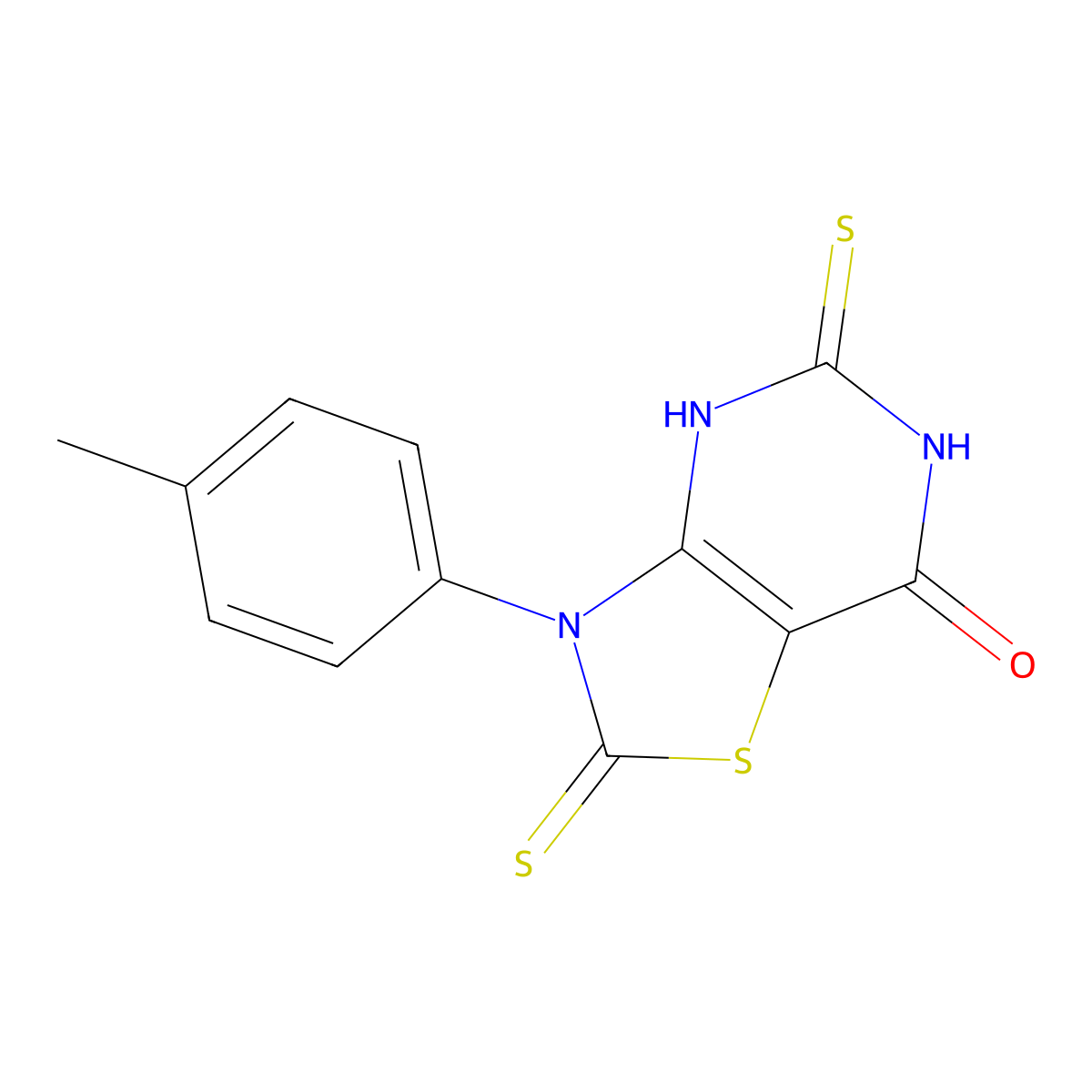 2,5-Dithioxo-3-(p-tolyl)-2,3,5,6-tetrahydrothiazolo[4,5-d]pyrimidin-7(4H)-one molecular structure, CAS 1325304-08-2