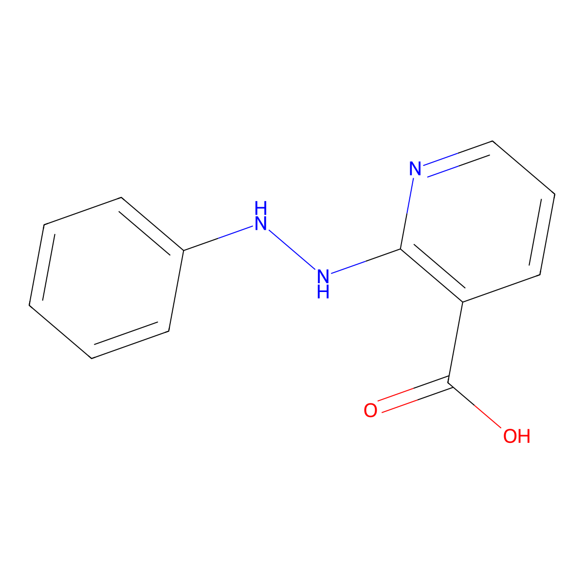 2-(2-Phenylhydrazinyl)nicotinic acid molecular structure, CAS 1325304-37-7