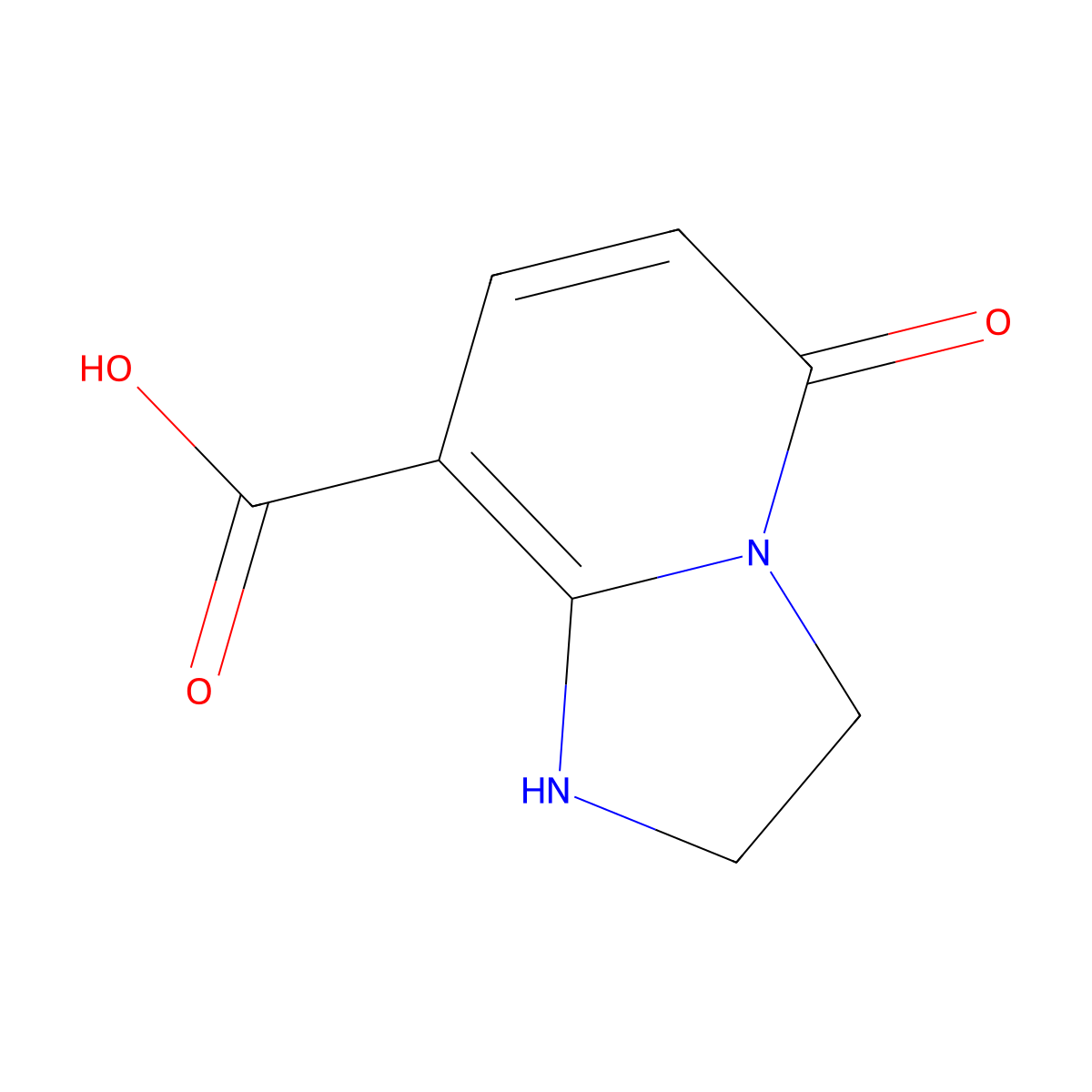 5-Oxo-1,2,3,5-tetrahydroimidazo[1,2-a]pyridine-8-carboxylic acid molecular structure, CAS 1325304-60-6