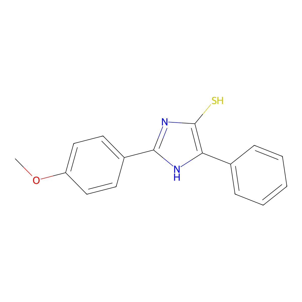 2-(4-methoxyphenyl)-4-phenyl-1H-imidazole-5-thiol molecular structure, CAS 1325304-88-8