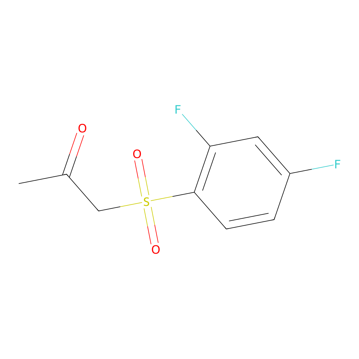 1-[(2,4-Difluorophenyl)sulfonyl]propan-2-one molecular structure, CAS 1325305-49-4