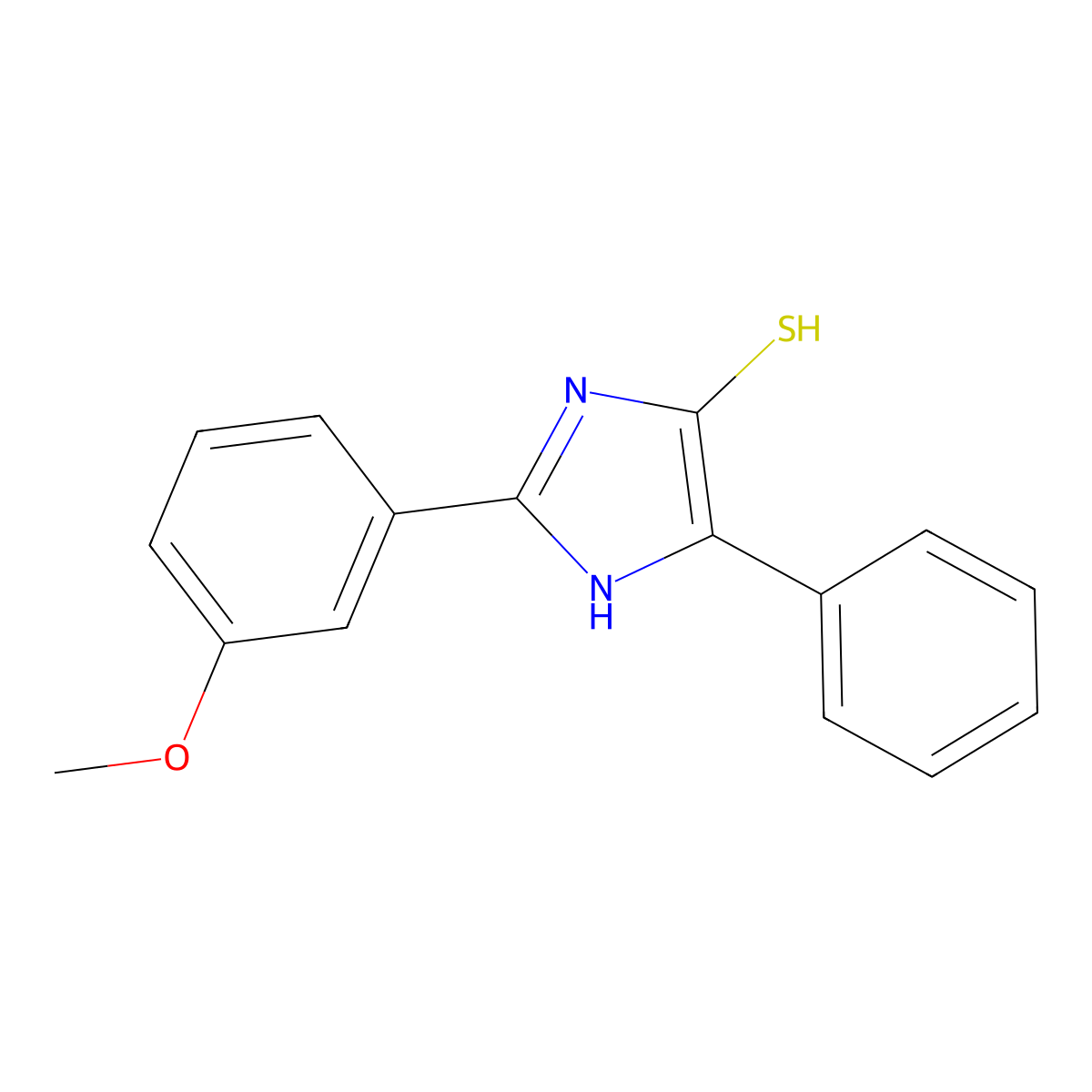 2-(3-methoxyphenyl)-5-phenyl-1H-imidazole-4-thiol molecular structure, CAS 1325306-09-9