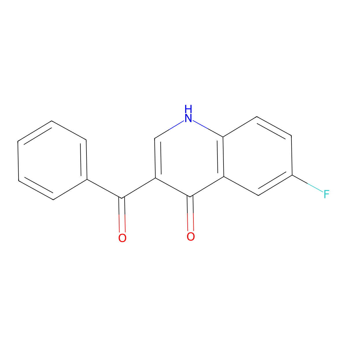 6-fluoro-3-(phenylcarbonyl)quinolin-4(1H)-one molecular structure, CAS 1325306-91-9