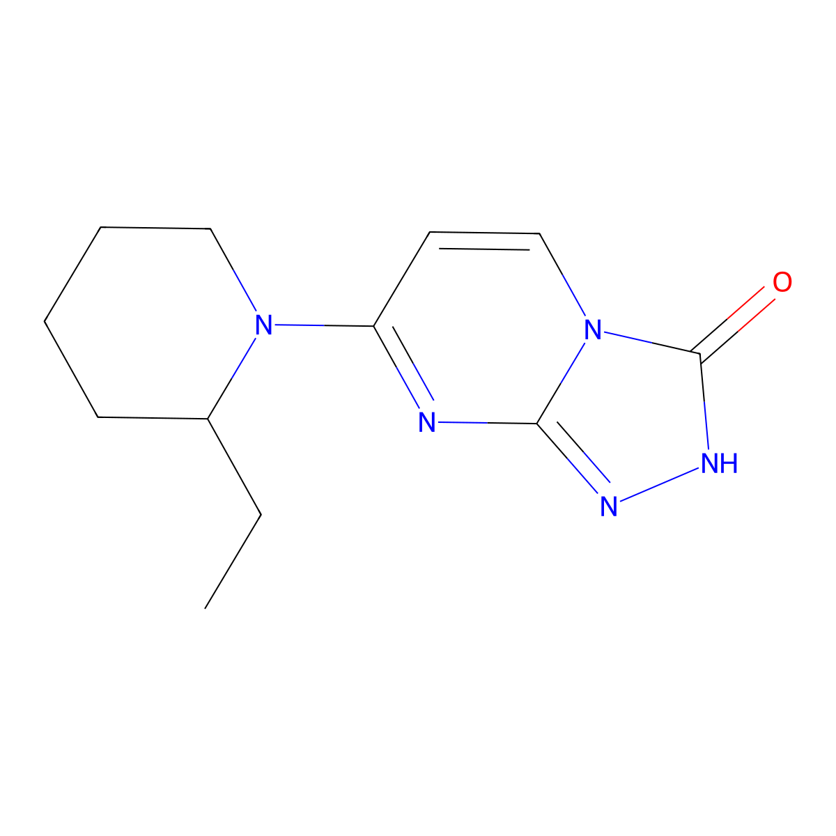 7-(2-Ethylpiperidin-1-yl)-[1,2,4]triazolo[4,3-a]pyrimidin-3(2H)-one molecular structure, CAS 1325307-48-9