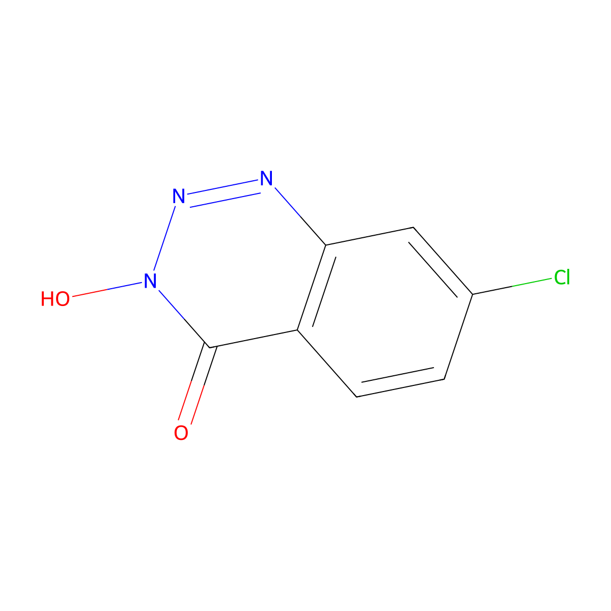 7-chloro-3-hydroxybenzo[d][1,2,3]triazin-4(3H)-one molecular structure, CAS 132533-59-6