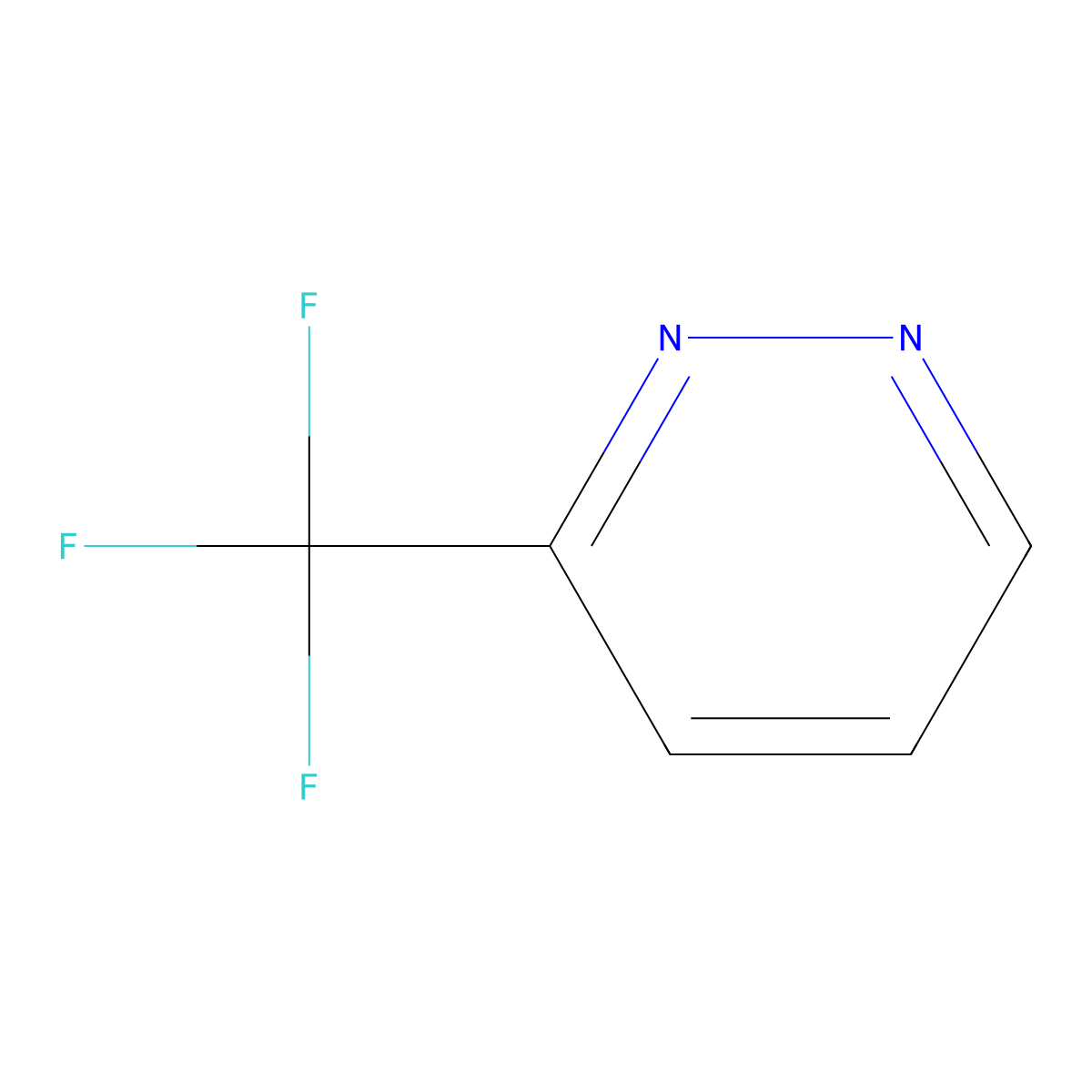 3-(Trifluoromethyl)pyridazine molecular structure, CAS 132537-43-0