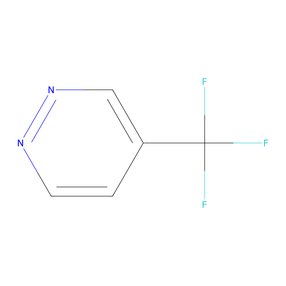 4-(Trifluoromethyl)pyridazine molecular structure, CAS 132537-44-1