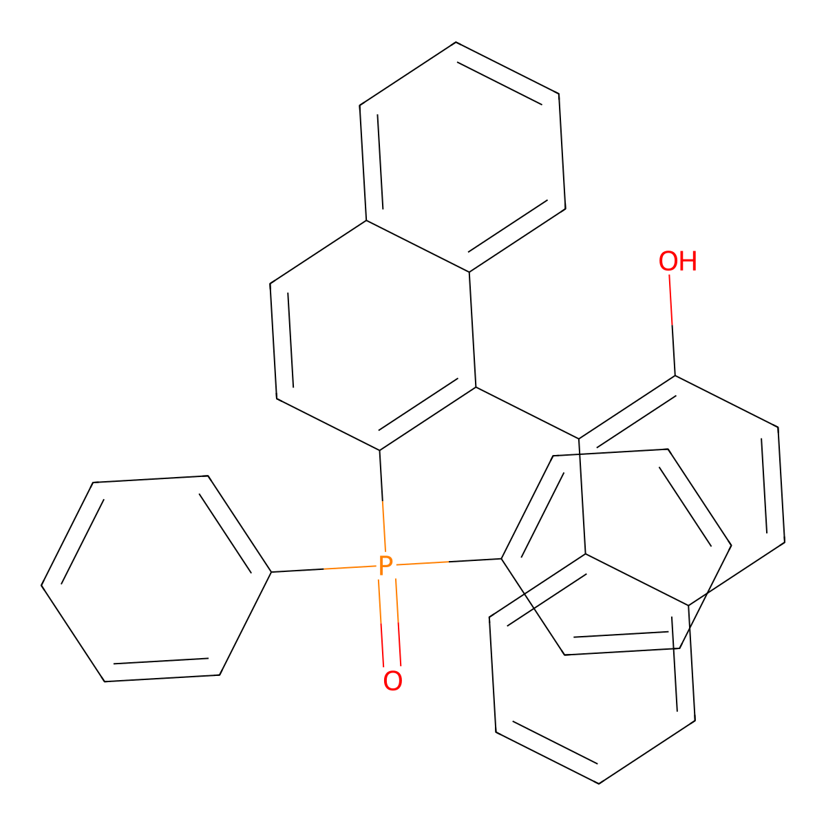 2'-Diphenylphosphinyl-2-hydroxy-1,1'-binaphthyl molecular structure, CAS 132548-91-5