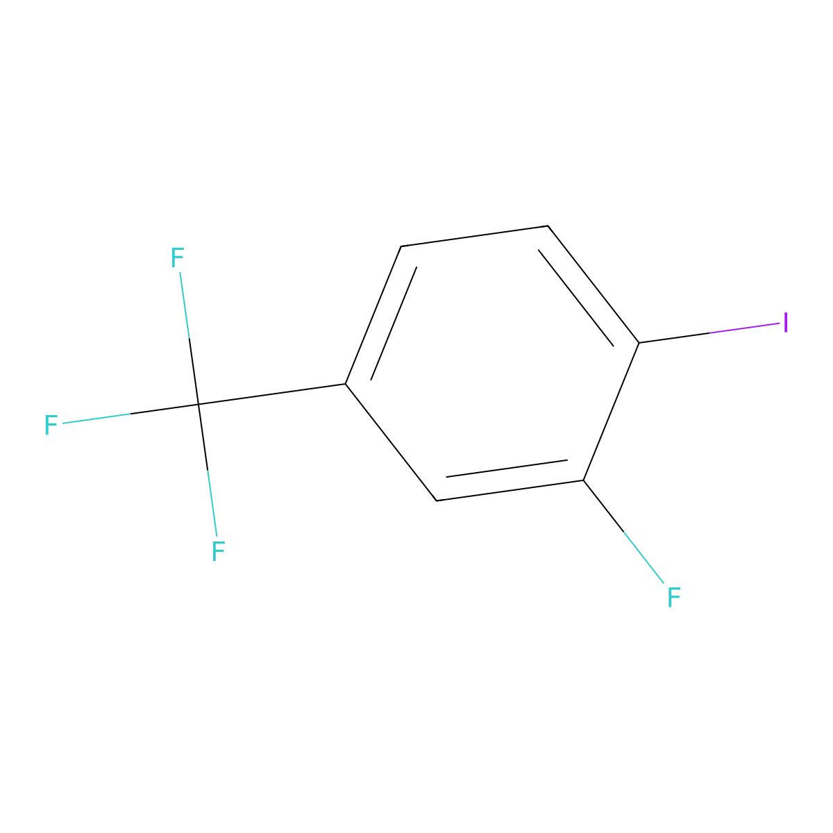 3-Fluoro-4-iodobenzotrifluoride molecular structure, CAS 132554-73-5