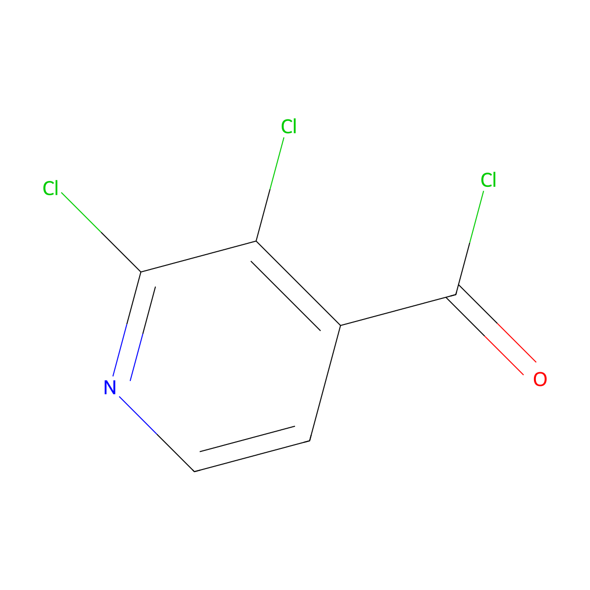 2,3-Dichloroisonicotinoyl chloride molecular structure, CAS 1325559-23-6