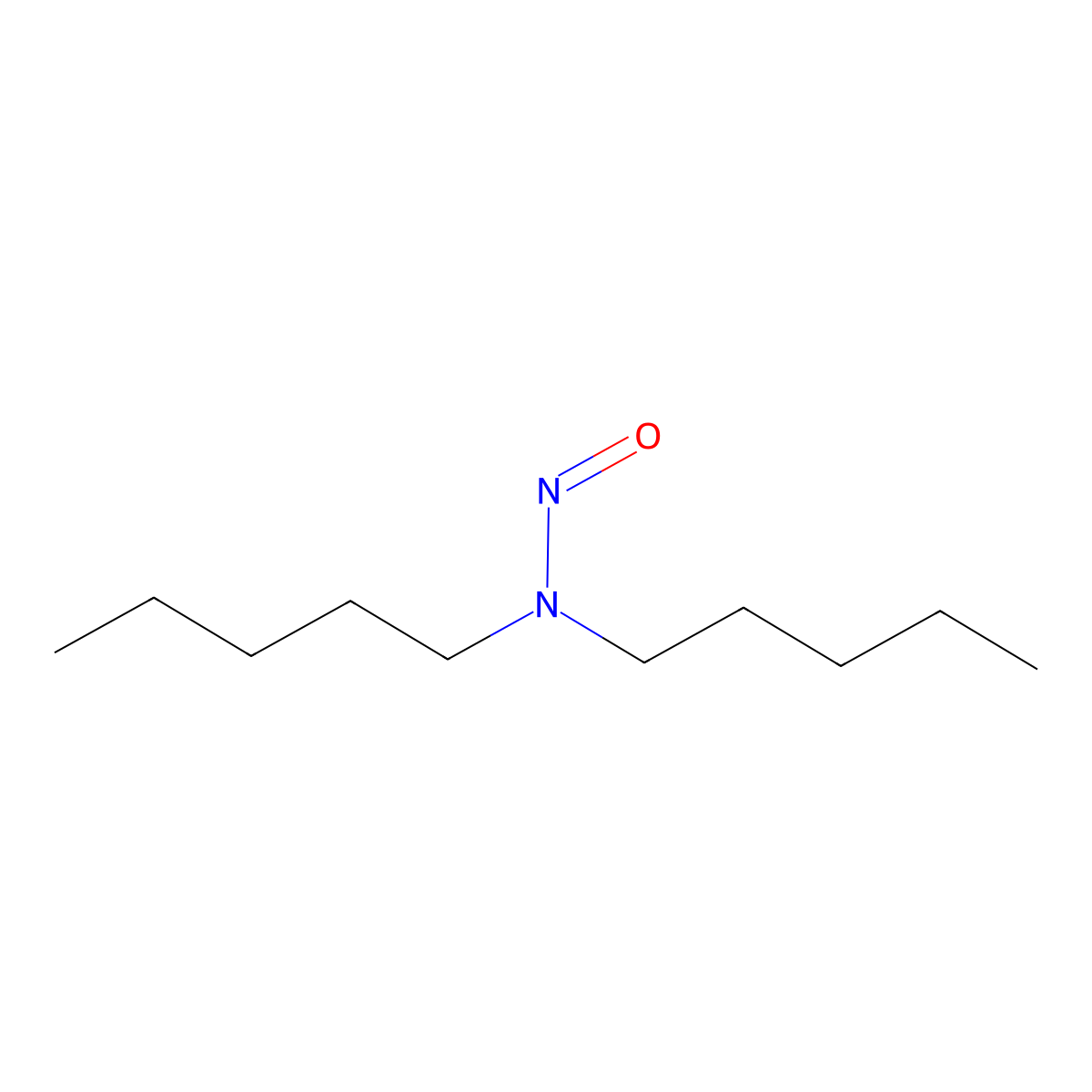 N-Nitroso-N-pentyl-1-pentanamine molecular structure, CAS 13256-06-9