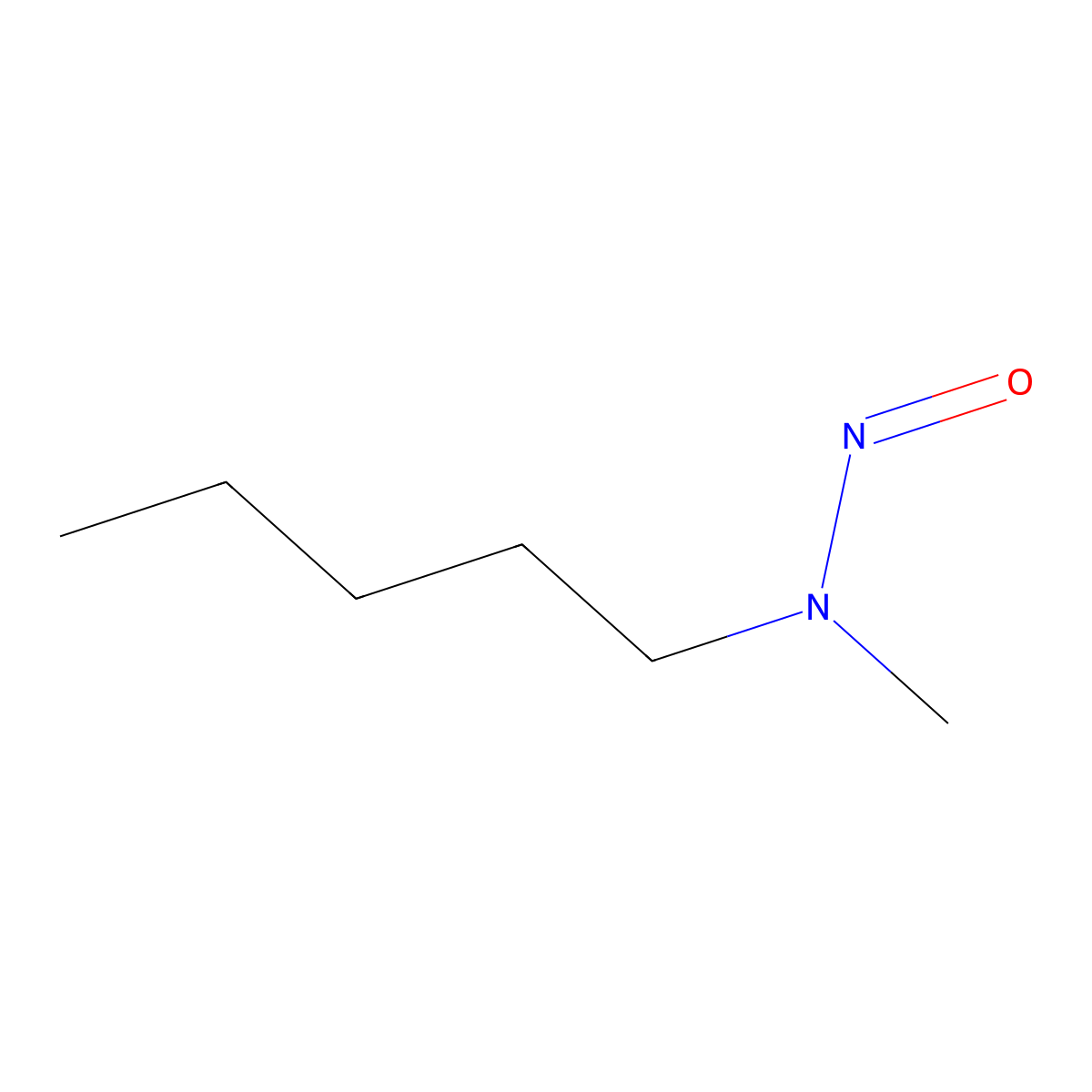 N-Methyl-N-nitroso-1-pentanamine molecular structure, CAS 13256-07-0
