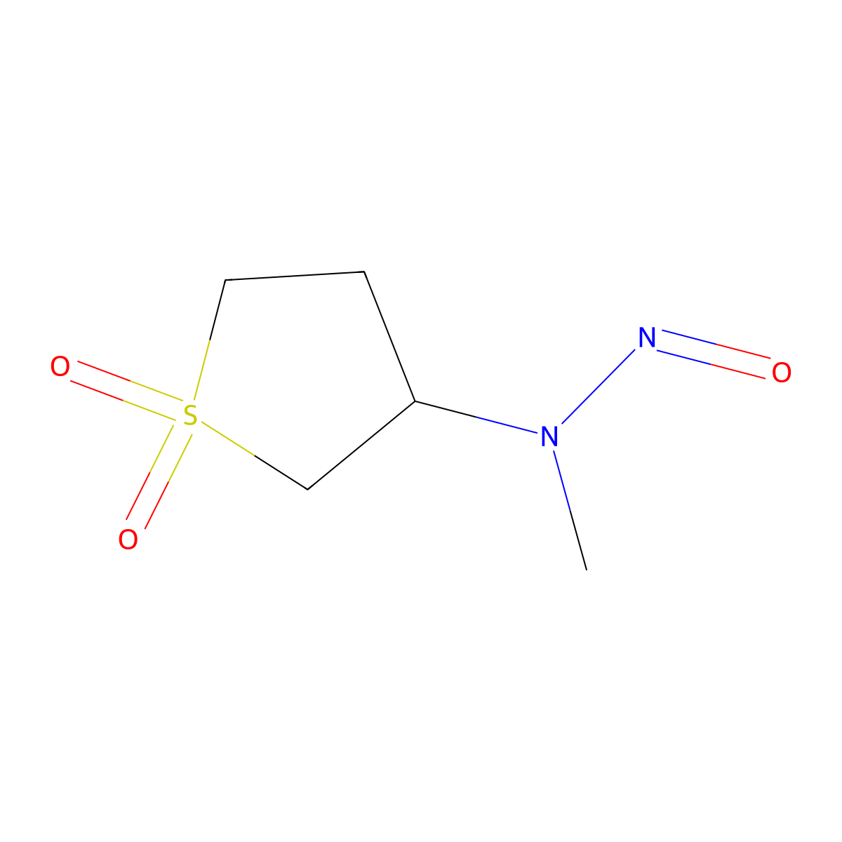 3-(N-Nitrosomethylamino)sulfolan molecular structure, CAS 13256-21-8