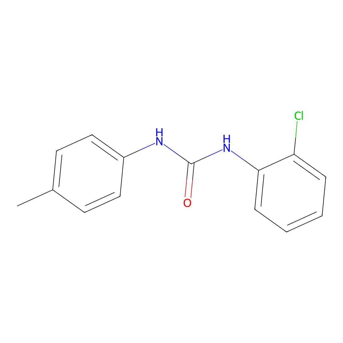 1-(2-Chlorophenyl)-3-(P-tolyl)urea molecular structure, CAS 13256-69-4