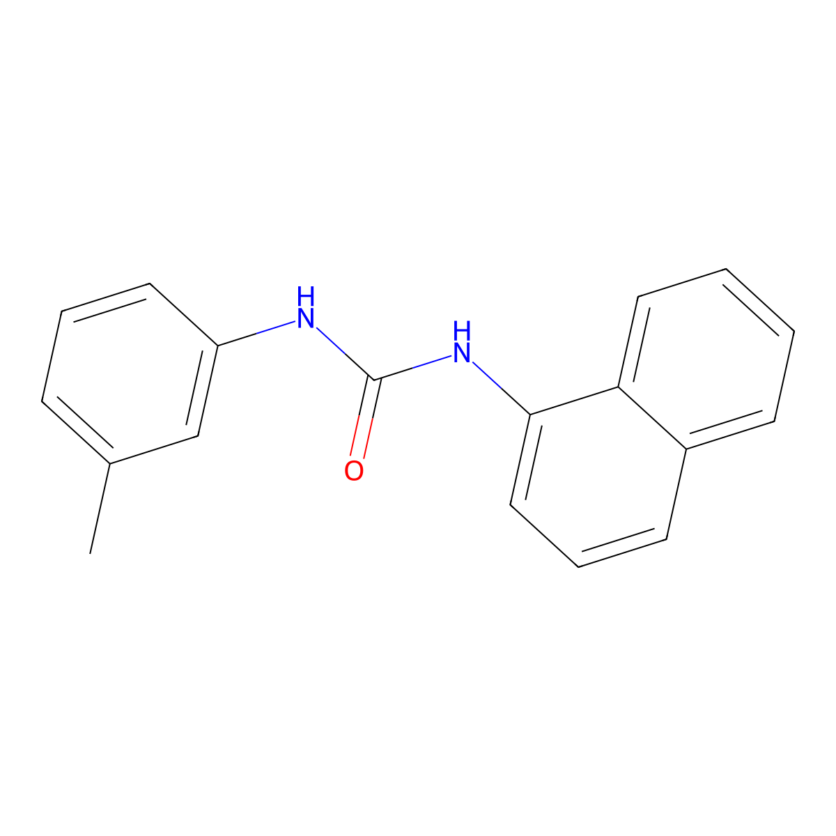 1-(Naphthalen-1-yl)-3-(m-tolyl)urea molecular structure, CAS 13256-81-0