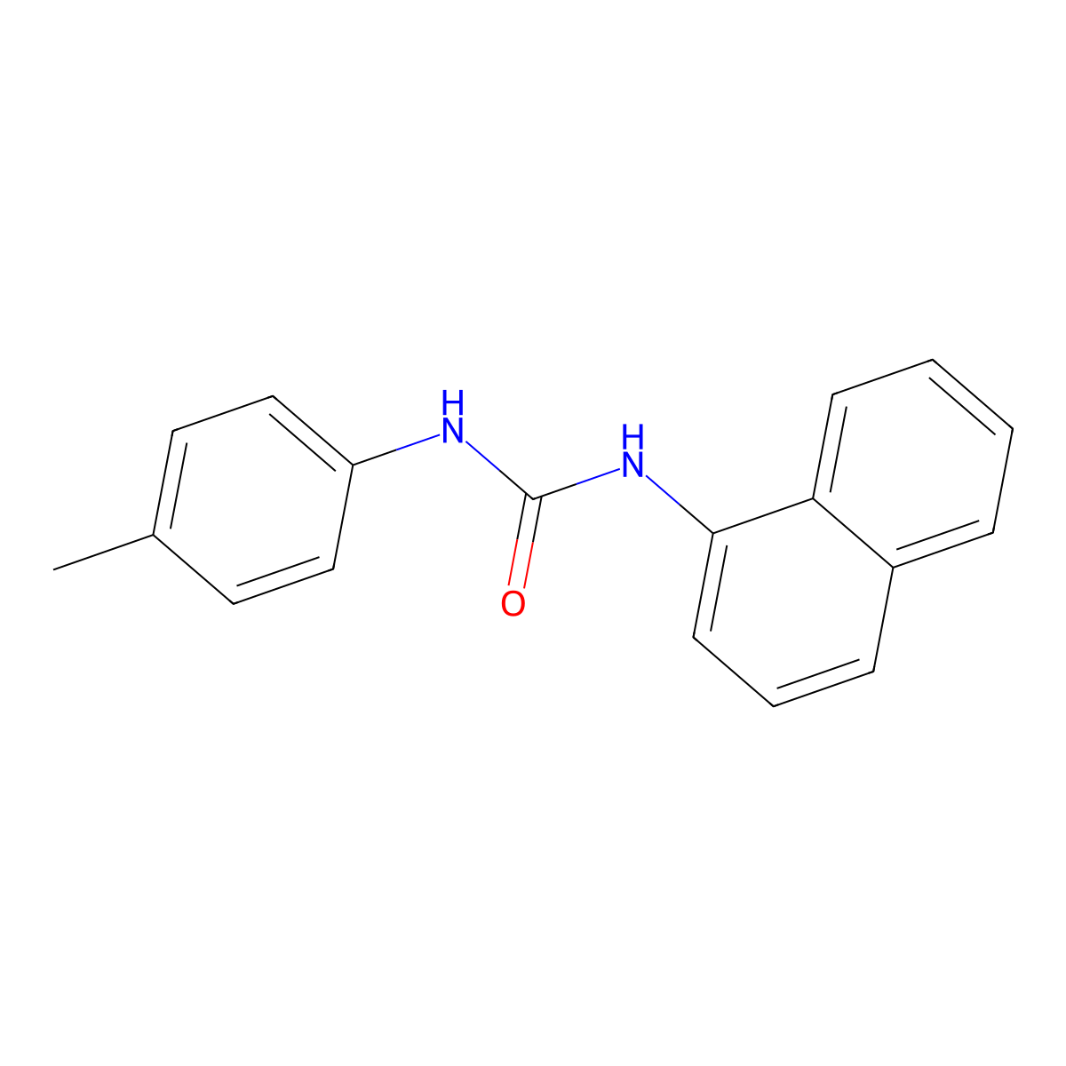 1-(1-Naphthyl)-3-(P-tolyl)urea molecular structure, CAS 13256-82-1