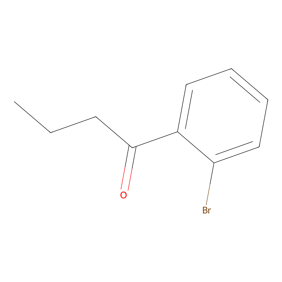 1-Butanone, 1-(2-bromophenyl)- molecular structure, CAS 132560-56-6