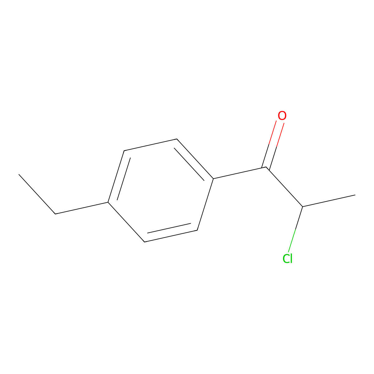 2-Chloro-1-(4-ethyl-phenyl)-propan-1-one molecular structure, CAS 132560-66-8