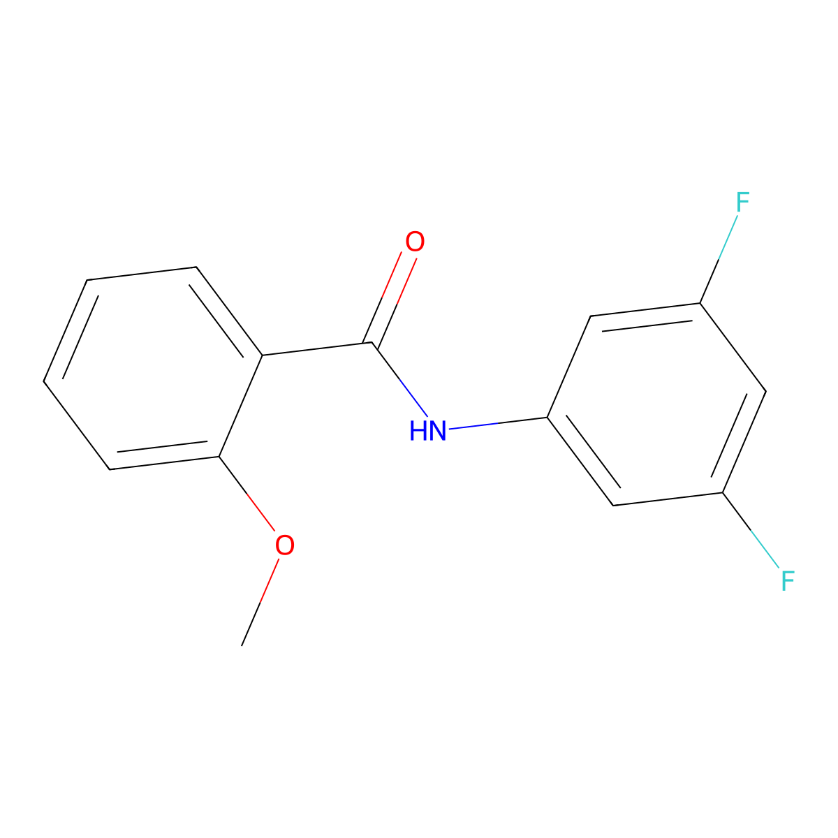 N-(3,5-difluorophenyl)-2-methoxybenzamide molecular structure, CAS 1325672-32-9
