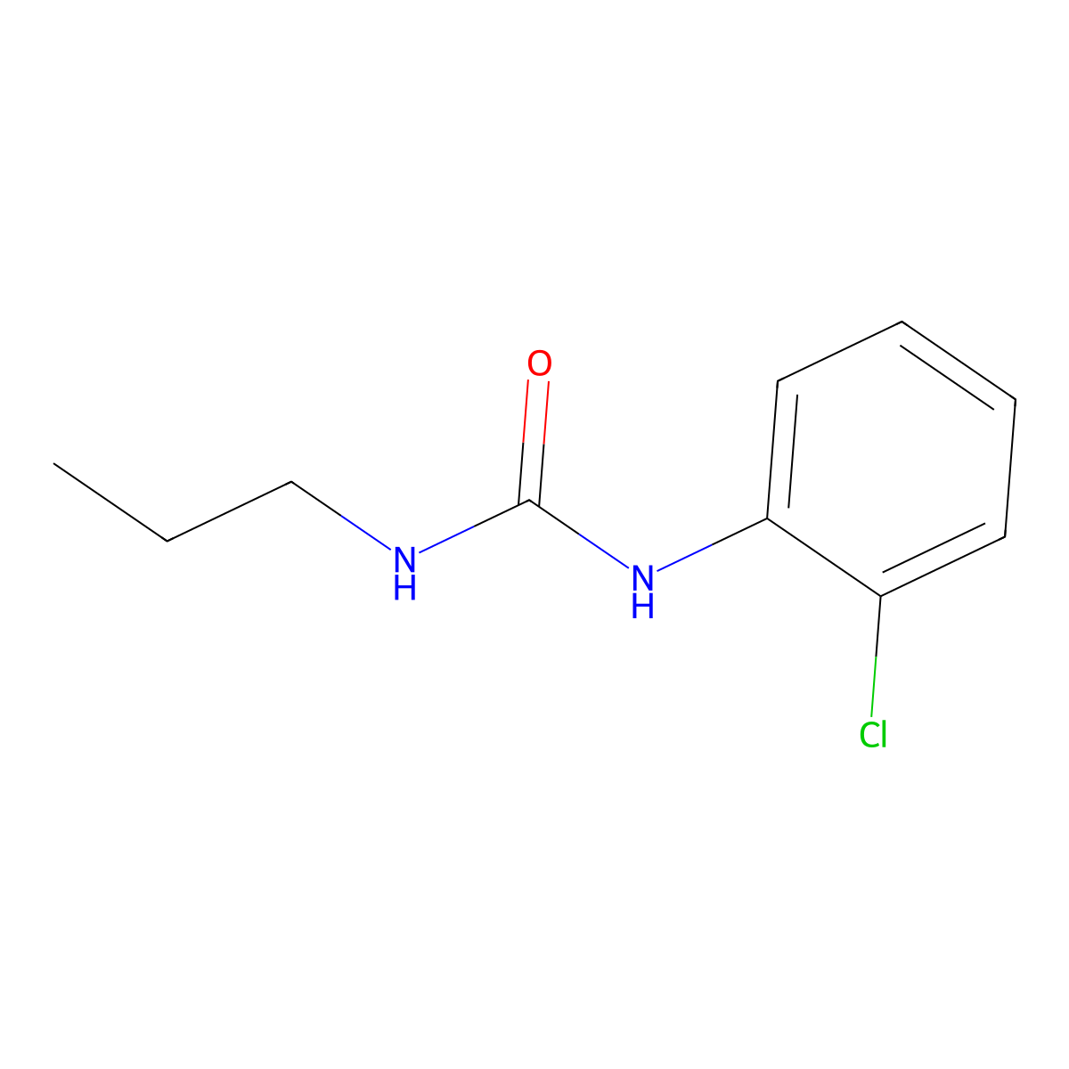 1-(2-Chlorophenyl)-3-propylurea molecular structure, CAS 13257-10-8