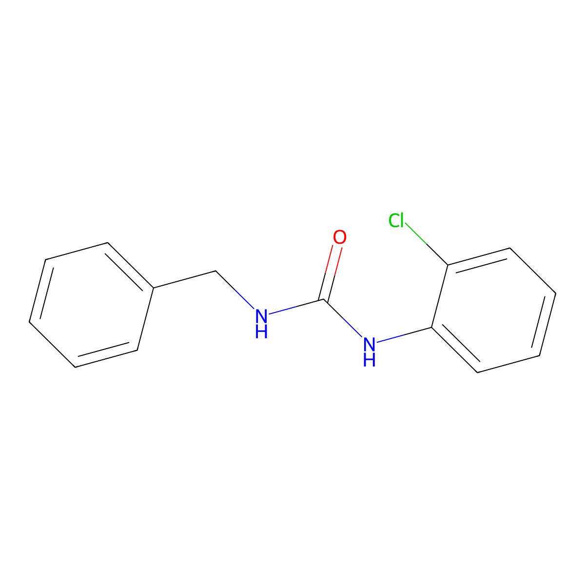 1-Benzyl-3-(2-chlorophenyl)urea molecular structure, CAS 13257-11-9