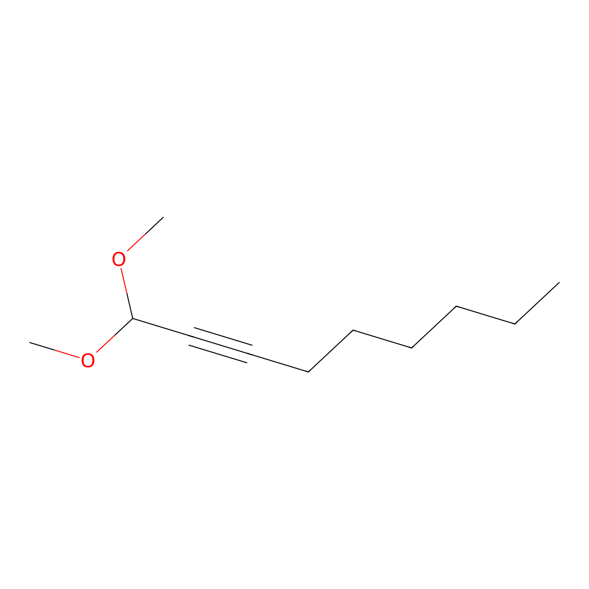 1,1-Dimethoxynon-2-yne molecular structure, CAS 13257-44-8