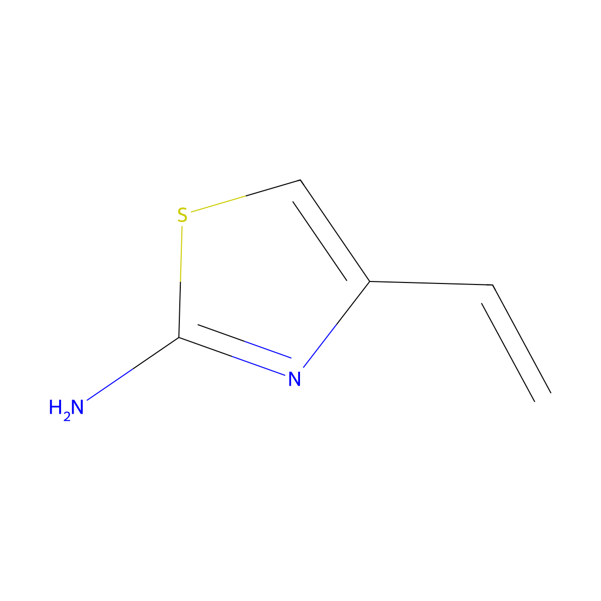 4-Ethenyl-1,3-thiazol-2-amine molecular structure, CAS 1325708-76-6
