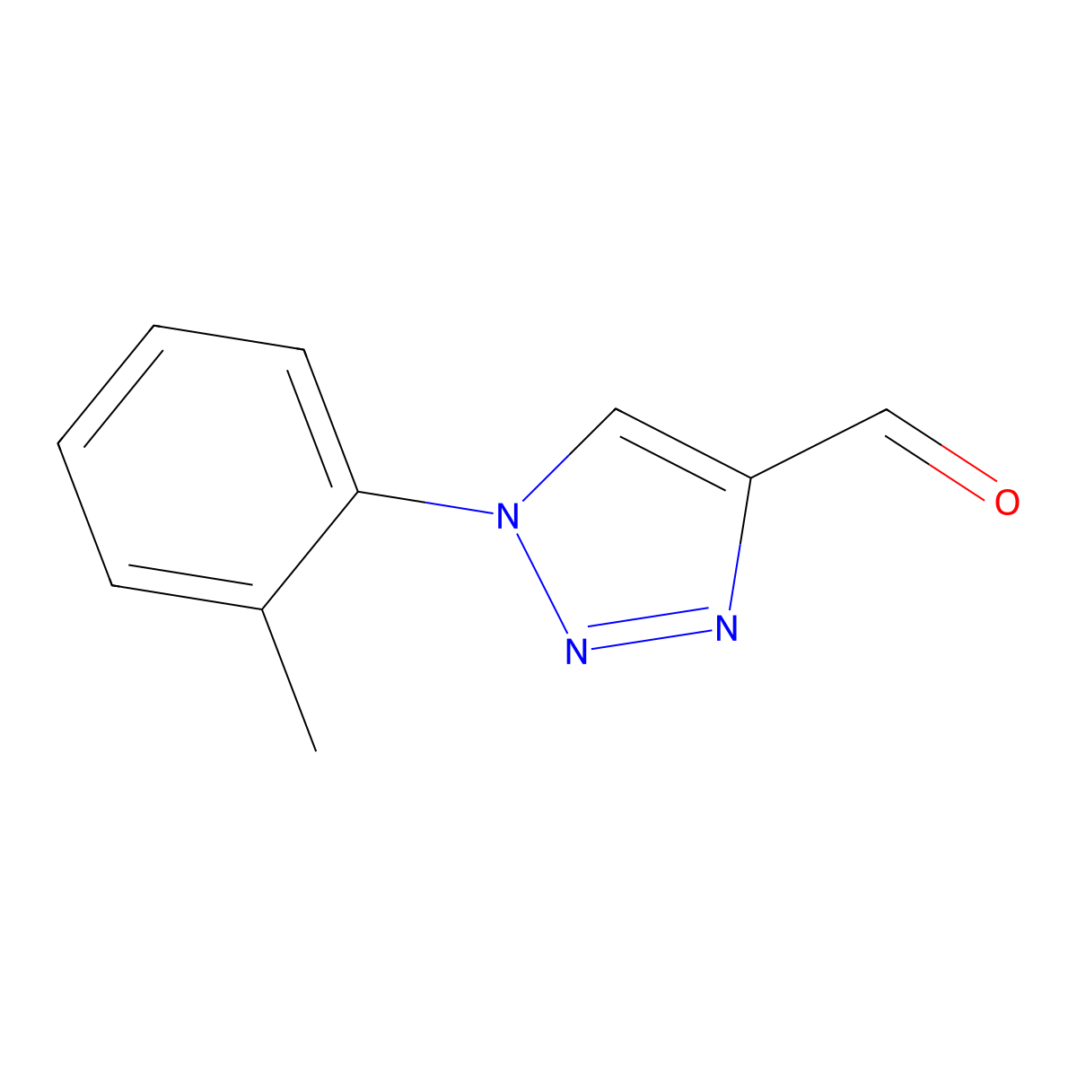 1-(2-Methylphenyl)-1H-1,2,3-triazole-4-carboxaldehyde molecular structure, CAS 1325724-91-1
