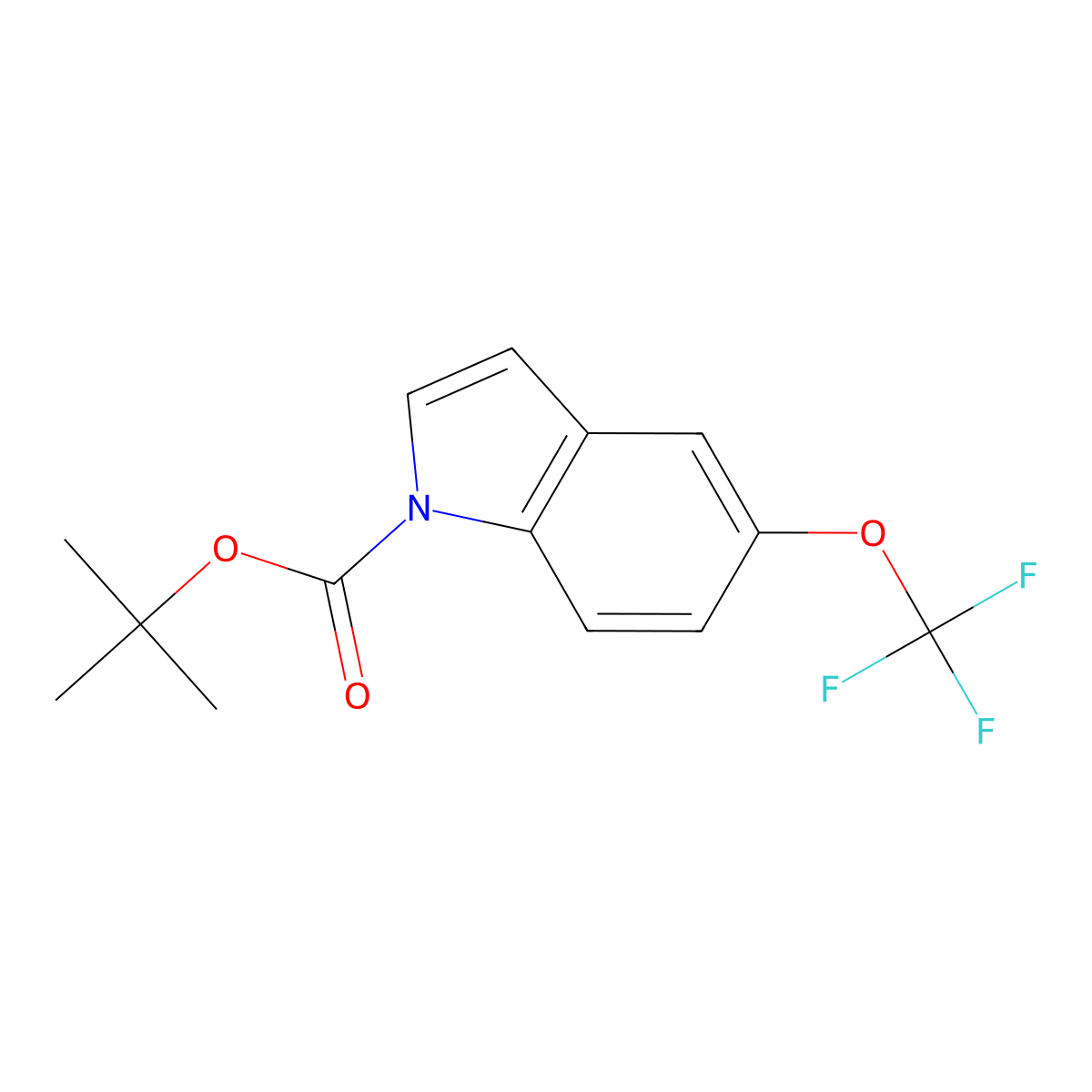 1-BOC-5-trifluoromethoxy indole molecular structure, CAS 1325730-40-2