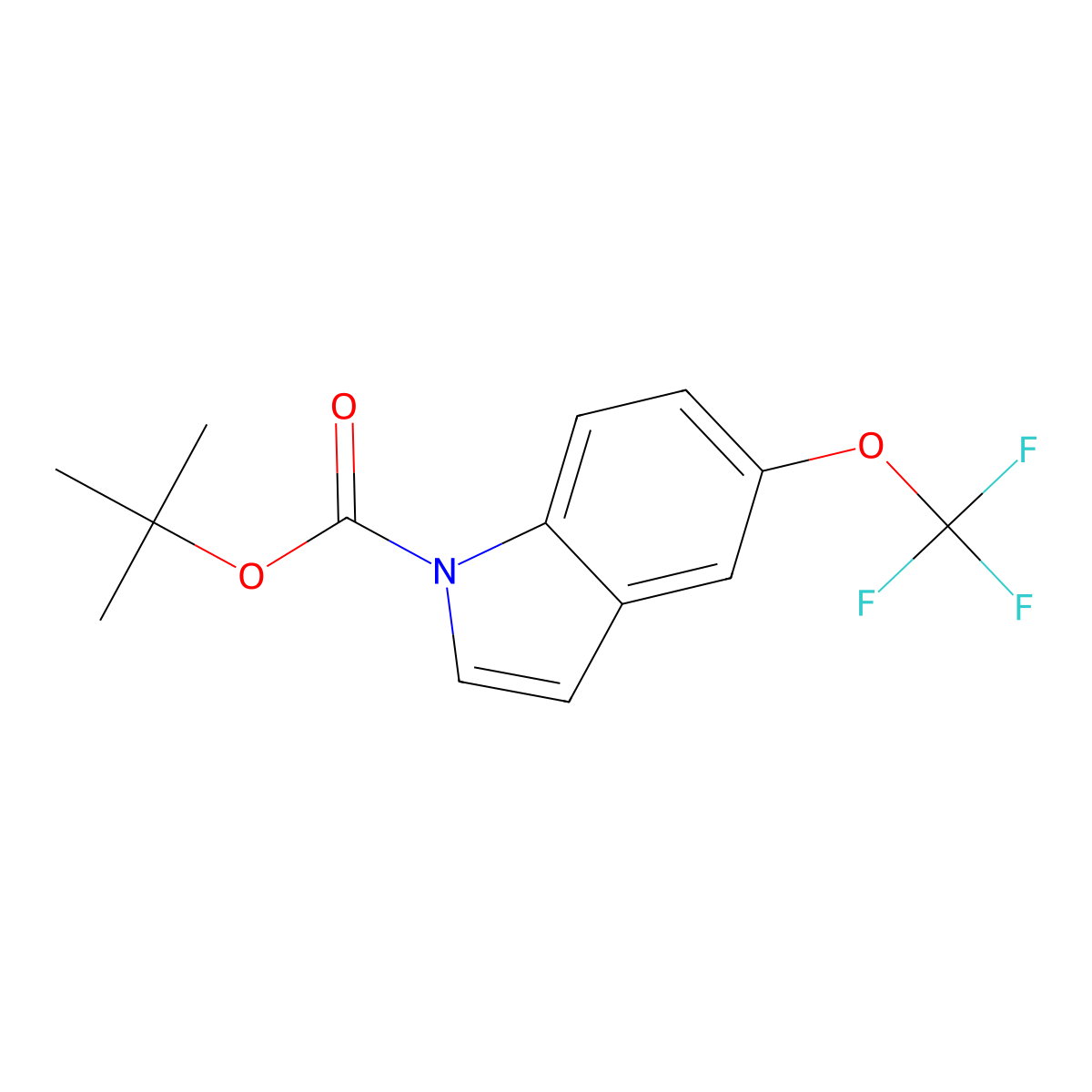 1-BOC-5-trifluoromethoxy indole molecular structure, CAS 1325730-40-2