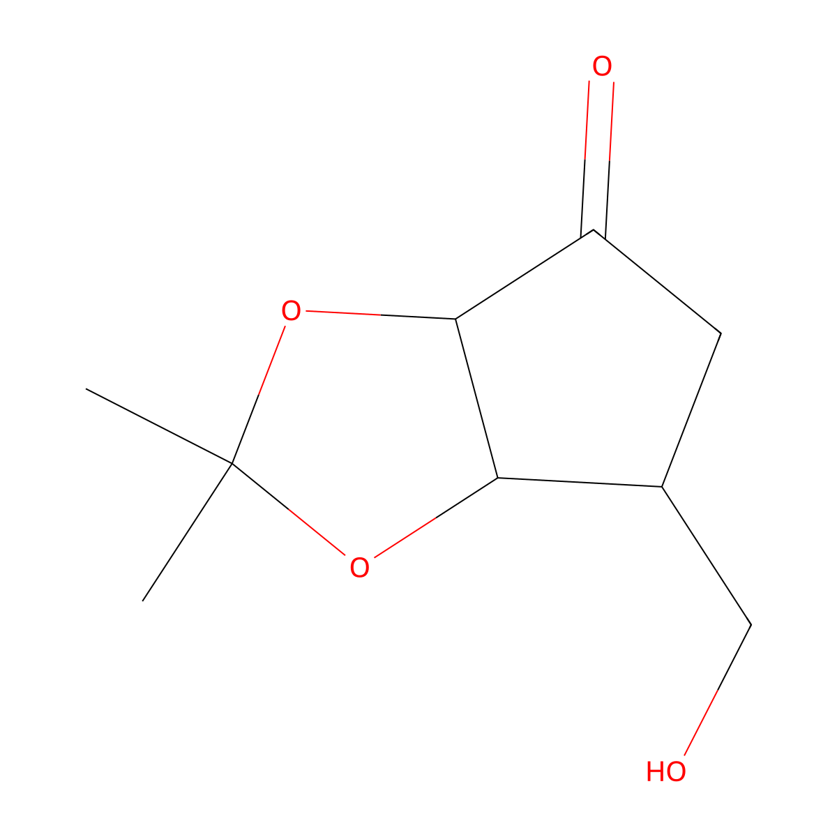(3aR,6R,6aR)-6-(Hydroxymethyl)-2,2-dimethyldihydro-3aH-cyclopenta[d][1,3]dioxol-4(5H)-one molecular structure, CAS 132575-63-4